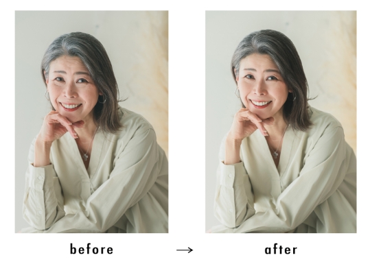 人気のガーデン撮影で自然な表情を撮影